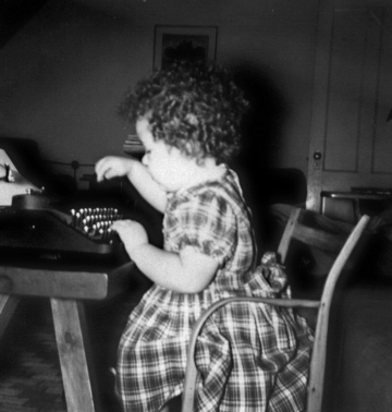 That's me, long before I knew what an editor was.